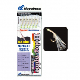 Hayabusa EX124-10 Real Shrimp Sabiki Size: 10 6 Hooks Main 30 lb, Other