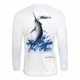 Shop Online Bob Marlin Performance Shirt - Bazaruto White - Marine Hub