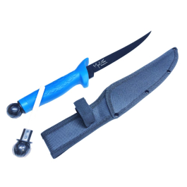 7 Flex Fillet Knife - Blue Handle with Black Knob