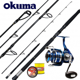 Shop Online Okuma Deep Water Popping 7.8ft MK-AZR - 250g - Casting /  Jigging - Combo - Marine Hub