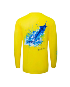 Bob Marlin Performance Shirt Ocean Marlin Yellow for Youth/Kids