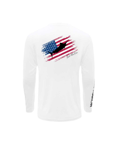 Bob Marlin Performance Shirt USA Marlin White for Youth/Kids