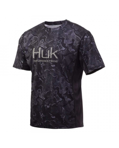 HUK Icon Camo Short Sleeve Performance T-shirt - Camo Black