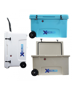 Xcoolers Roto-Molded Cooler Box with Wheels 125 Liters