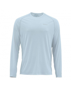 Simms Solarflex Crewneck Print Long Sleeve Shirt - Fog