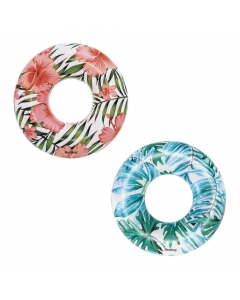 Bestway 36237BW Tropical Palms Swim Ring 119cm (Assorted Colors)