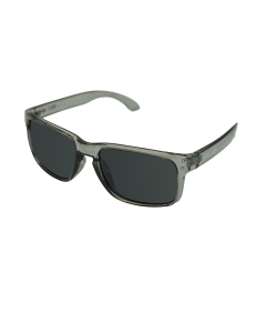 INSALT Excalibur Polarized Recycled Sunglasses - Transparent Grey/Black