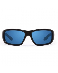 Nines Falcon FA014-P Polarized Sunglasses (Matte Black Deep Blue Mirror/Gray)