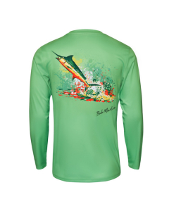 Bob Marlin Rasta Marlin Performance Shirt – Green