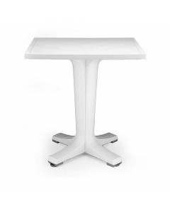 Nadi Giove 80cm Square Table - White