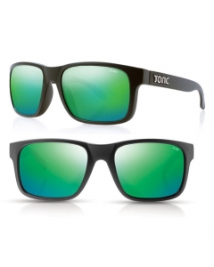 Tonic Mo Polarized Sunglasses - Matte Black / Green Mirror