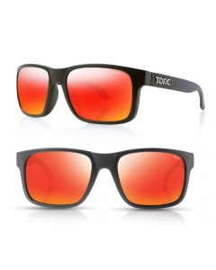 Tonic Mo Polarized Sunglasses - Matte Black / Red Mirror