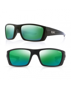 Tonic Youranium Polarized Sunglasses - Matte Black / Green Mirror
