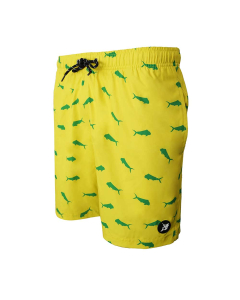 Bob Marlin Recycled Swim Shorts - Mahi Yellow/Green