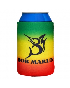 Bob Marlin Coozie Rasta Flag 330ml