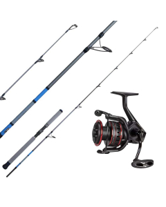 Cheap Fishing Rod and Reel Combos 1.8m/2.1n Baitcasting Fishing Pole with  17+1 BB Baitcasting Reel for Travel Fihsing