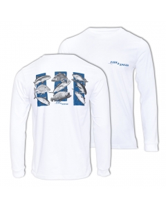 Fish2spear Long Sleeve Performance Shirt - All in One, White