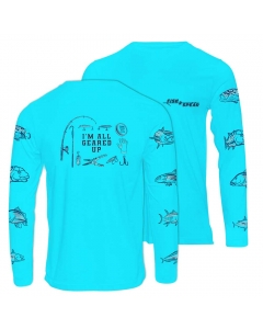 Fish2spear Long Sleeve Performance Shirt - All Geared Up - Aqua