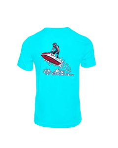 Dope Stand-Up Jetski Short Sleeve Performance T-shirt - Aqua
