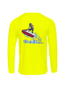 Dope Stand-Up Jetski Long Sleeve Performance T-shirt - Yellow