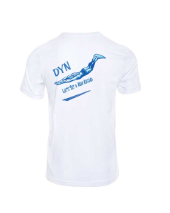 Dope DYN Cotton T-Shirt - White & Blue