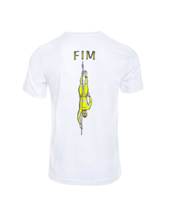 Dope FIM Cotton T-Shirt - White & Yellow