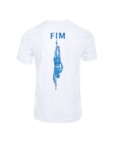 Dope FIM Cotton T-Shirt - White & Blue