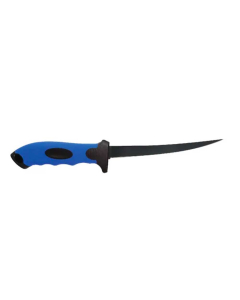 7 Flex Fillet Knife - Blue Handle with Black Knob - ManOwar
