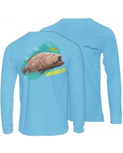 Fish2spear Long Sleeve Performance Shirt - Grouper / Hamour, Blue