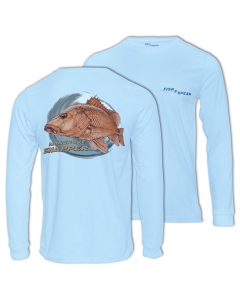 Fish2spear Long Sleeve Performance Shirt - Mangrove Snapper, Blue