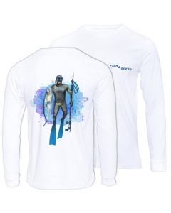 Fish2spear Long Sleeve Performance Shirt - Speared King Fish