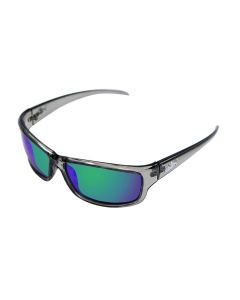 INSALT MITG-GR Mission Transparent Grey Polarized Recycled Sunglasses - Green
