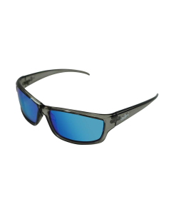 INSALT MITG-BL Mission Transparent Grey Polarized Recycled Sunglasses - Blue