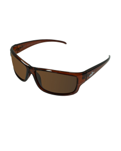 INSALT INSMISP5031 Mission Polarized Recycled Sunglasses - Transparent Brown/Brown