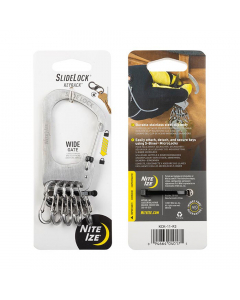  Nite Ize IdentiKey SlideLock Dual Carabiner, Key Identifier and  Key Holder, Blue and Black 2 Pack : Sports & Outdoors