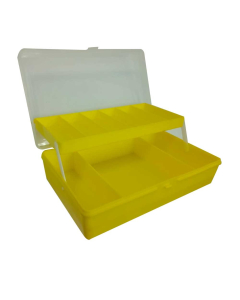 Littma 6+3 Compartment Lure Box - Yellow/White