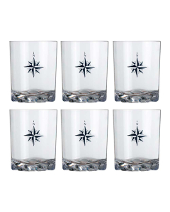Marine Business Unbreakable Water Glass Set - Northwind (Pack of 6)