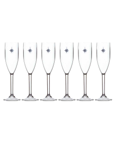 Marine Business Unbreakable Champagne Glass Set - Northwind (Pack of 6)