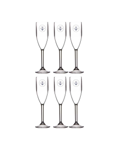 Marine Business Unbreakable Champagne Glass - Sailor Soul (Pack of 6)