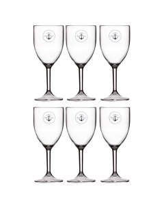 Marine Business Unbreakable Wine Glass Set - Sailor Soul (Pack of 6)