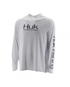 HUK Pursuit Vented LS Performance Fishing Shirt - White