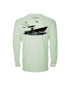 Remote Anglers Classic Series Performance Shirt - Center Console - Green Tea