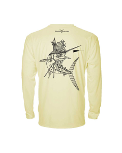 Remote Anglers Classic Series Performance Shirt - Salifish - Fighting Yellow Lady