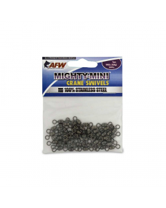 AFW Mighty Mini Stainless Steel Crane Swivels - Gun Metal Black (Pack of 50)