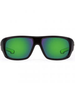 Nines St. Johns SJ015-P Polarized Sunglasses (Matte Black / Amber Brown Lens Green Mirror)