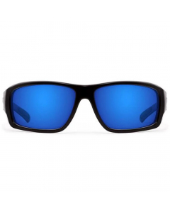 Nines Sturgeon ST014-P Polarized Sunglasses (Matte Black / Gray Lens Deep Blue Mirror)