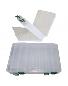 Double Sided Lure Case - Large - 14 compartments - Clear